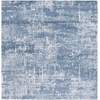 image:imageSAFAVIEH Amelia Collection Area Rug  8 Round Ivory amp Steel Blue NonShedding amp Easy to Clean Ideal for Living Room Bedroom Dining Space ALA700DIvorySteel Blue