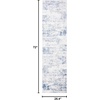 image:imageSAFAVIEH Amelia Collection Area Rug  8 Round Ivory amp Steel Blue NonShedding amp Easy to Clean Ideal for Living Room Bedroom Dining Space ALA700DIvoryBlue
