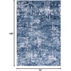 image:imageSAFAVIEH Amelia Collection Area Rug  8 Round Ivory amp Steel Blue NonShedding amp Easy to Clean Ideal for Living Room Bedroom Dining Space ALA700DIvoryDark Blue