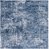 image:imageSAFAVIEH Amelia Collection Area Rug  8 Round Ivory amp Steel Blue NonShedding amp Easy to Clean Ideal for Living Room Bedroom Dining Space ALA700DIvoryDark Blue