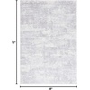 image:imageSAFAVIEH Amelia Collection Area Rug  8 Round Ivory amp Steel Blue NonShedding amp Easy to Clean Ideal for Living Room Bedroom Dining Space ALA700DIvoryLight Grey
