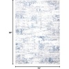 image:imageSAFAVIEH Amelia Collection Area Rug  8 Round Ivory amp Steel Blue NonShedding amp Easy to Clean Ideal for Living Room Bedroom Dining Space ALA700DIvoryBlue