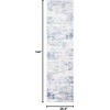 image:imageSAFAVIEH Amelia Collection Area Rug  8 Round Ivory amp Steel Blue NonShedding amp Easy to Clean Ideal for Living Room Bedroom Dining Space ALA700DIvoryBlue