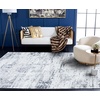 image:imageSAFAVIEH Amelia Collection Area Rug  8 Round Ivory amp Steel Blue NonShedding amp Easy to Clean Ideal for Living Room Bedroom Dining Space ALA700DIvoryGrey
