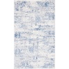 image:imageSAFAVIEH Amelia Collection Area Rug  8 Round Ivory amp Steel Blue NonShedding amp Easy to Clean Ideal for Living Room Bedroom Dining Space ALA700DIvoryBlue