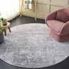 image:imageSAFAVIEH Amelia Collection Area Rug  8 Round Ivory amp Steel Blue NonShedding amp Easy to Clean Ideal for Living Room Bedroom Dining Space ALA700DIvoryStone Grey