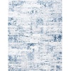 image:imageSAFAVIEH Amelia Collection Area Rug  8 Round Ivory amp Steel Blue NonShedding amp Easy to Clean Ideal for Living Room Bedroom Dining Space ALA700DIvoryNavy