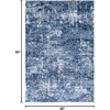 image:imageSAFAVIEH Amelia Collection Area Rug  8 Round Ivory amp Steel Blue NonShedding amp Easy to Clean Ideal for Living Room Bedroom Dining Space ALA700DIvoryDark Blue