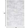 image:imageSAFAVIEH Amelia Collection Area Rug  8 Round Ivory amp Steel Blue NonShedding amp Easy to Clean Ideal for Living Room Bedroom Dining Space ALA700DIvoryLight Grey