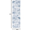 image:imageSAFAVIEH Amelia Collection Area Rug  8 Round Ivory amp Steel Blue NonShedding amp Easy to Clean Ideal for Living Room Bedroom Dining Space ALA700DIvoryNavy