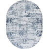 image:imageSAFAVIEH Amelia Collection Area Rug  8 Round Ivory amp Steel Blue NonShedding amp Easy to Clean Ideal for Living Room Bedroom Dining Space ALA700DIvoryNavy