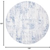 image:imageSAFAVIEH Amelia Collection Area Rug  8 Round Ivory amp Steel Blue NonShedding amp Easy to Clean Ideal for Living Room Bedroom Dining Space ALA700DIvoryBlue