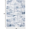 image:imageSAFAVIEH Amelia Collection Area Rug  8 Round Ivory amp Steel Blue NonShedding amp Easy to Clean Ideal for Living Room Bedroom Dining Space ALA700DIvoryNavy