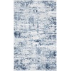 image:imageSAFAVIEH Amelia Collection Area Rug  8 Round Ivory amp Steel Blue NonShedding amp Easy to Clean Ideal for Living Room Bedroom Dining Space ALA700DIvoryNavy