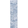 image:imageSAFAVIEH Amelia Collection Area Rug  8 Round Ivory amp Steel Blue NonShedding amp Easy to Clean Ideal for Living Room Bedroom Dining Space ALA700DIvorySteel Blue