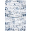 image:imageSAFAVIEH Amelia Collection Area Rug  8 Round Ivory amp Steel Blue NonShedding amp Easy to Clean Ideal for Living Room Bedroom Dining Space ALA700DIvoryNavy