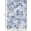 image:imageSAFAVIEH Amelia Collection Runner  22 x 8 Charcoal amp Ivory Modern Abstract Design NonShedding amp Easy Care Ideal for The Living Room Dining Bedroom ALA705HNavyGrey
