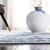 image:imageSAFAVIEH Amelia Collection Runner  22 x 8 Charcoal amp Ivory Modern Abstract Design NonShedding amp Easy Care Ideal for The Living Room Dining Bedroom ALA705HNavyGrey