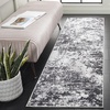 image:imageSAFAVIEH Amelia Collection Runner  22 x 8 Charcoal amp Ivory Modern Abstract Design NonShedding amp Easy Care Ideal for The Living Room Dining Bedroom ALA705HCharcoalIvory