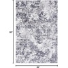 image:imageSAFAVIEH Amelia Collection Runner  22 x 8 Charcoal amp Ivory Modern Abstract Design NonShedding amp Easy Care Ideal for The Living Room Dining Bedroom ALA705HCharcoalIvory