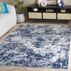 image:imageSAFAVIEH Amelia Collection Runner  22 x 8 Charcoal amp Ivory Modern Abstract Design NonShedding amp Easy Care Ideal for The Living Room Dining Bedroom ALA705HIvoryNavy