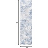 image:imageSAFAVIEH Amelia Collection Runner  22 x 8 Charcoal amp Ivory Modern Abstract Design NonShedding amp Easy Care Ideal for The Living Room Dining Bedroom ALA705HDark BlueGrey