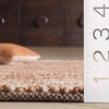 image:imageSAFAVIEH Area Rug 5x8  Natura Collection  Beige amp Ivory Handmade Wool Blend Textured Design Ideal for Living Room Bedroom Dining Space NAT425BRustBrown