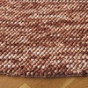 image:imageSAFAVIEH Area Rug 5x8  Natura Collection  Beige amp Ivory Handmade Wool Blend Textured Design Ideal for Living Room Bedroom Dining Space NAT425BRustBrown