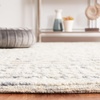 image:imageSAFAVIEH Area Rug 8x10  Abstract Collection  Large  Brown amp Ivory Handmade Wool Ideal for Living Room Bedroom Office Dining Space ABT275TLight Blue  Ivory