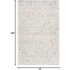 image:imageSAFAVIEH Area Rug 8x10  Abstract Collection  Large  Brown amp Ivory Handmade Wool Ideal for Living Room Bedroom Office Dining Space ABT275TLight Blue  Ivory
