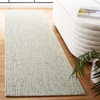 image:imageSAFAVIEH Area Rug 8x10  Abstract Collection  Large  Green amp Ivory Handmade Wool Ideal for Living Room Bedroom Office Dining Space ABT484YGreenIvory