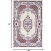 image:imageSAFAVIEH Area Rug 8x10  Bellagio Collection  Large  Blue amp Pink Handmade Wool Medallion Design Ideal for Living Room Bedroom Office Dining Space BLG535MIvory