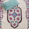 image:imageSAFAVIEH Area Rug 8x10  Bellagio Collection  Large  Blue amp Pink Handmade Wool Medallion Design Ideal for Living Room Bedroom Office Dining Space BLG535MIvory