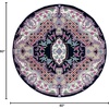image:imageSAFAVIEH Area Rug 8x10  Bellagio Collection  Large  Blue amp Pink Handmade Wool Medallion Design Ideal for Living Room Bedroom Office Dining Space BLG535MNavyIvory