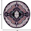 image:imageSAFAVIEH Area Rug 8x10  Bellagio Collection  Large  Blue amp Pink Handmade Wool Medallion Design Ideal for Living Room Bedroom Office Dining Space BLG535MBlackIvory