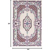 image:imageSAFAVIEH Area Rug 8x10  Bellagio Collection  Large  Blue amp Pink Handmade Wool Medallion Design Ideal for Living Room Bedroom Office Dining Space BLG535MIvory