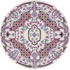 image:imageSAFAVIEH Area Rug 8x10  Bellagio Collection  Large  Blue amp Pink Handmade Wool Medallion Design Ideal for Living Room Bedroom Office Dining Space BLG535MIvory