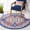 image:imageSAFAVIEH Area Rug 8x10  Bellagio Collection  Large  Blue amp Pink Handmade Wool Medallion Design Ideal for Living Room Bedroom Office Dining Space BLG535MPinkIvory