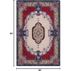 image:imageSAFAVIEH Area Rug 8x10  Bellagio Collection  Large  Blue amp Pink Handmade Wool Medallion Design Ideal for Living Room Bedroom Office Dining Space BLG535MIvoryPink