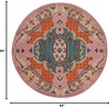 image:imageSAFAVIEH Area Rug 8x10  Bellagio Collection  Large  Blue amp Pink Handmade Wool Medallion Design Ideal for Living Room Bedroom Office Dining Space BLG535MBluePink