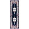 image:imageSAFAVIEH Area Rug 8x10  Bellagio Collection  Large  Blue amp Pink Handmade Wool Medallion Design Ideal for Living Room Bedroom Office Dining Space BLG535MNavyIvory
