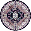 image:imageSAFAVIEH Area Rug 8x10  Bellagio Collection  Large  Blue amp Pink Handmade Wool Medallion Design Ideal for Living Room Bedroom Office Dining Space BLG535MNavyIvory