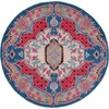 image:imageSAFAVIEH Area Rug 8x10  Bellagio Collection  Large  Blue amp Pink Handmade Wool Medallion Design Ideal for Living Room Bedroom Office Dining Space BLG535MIvoryPink