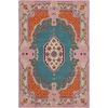 image:imageSAFAVIEH Area Rug 8x10  Bellagio Collection  Large  Blue amp Pink Handmade Wool Medallion Design Ideal for Living Room Bedroom Office Dining Space BLG535MBluePink