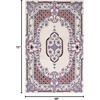 image:imageSAFAVIEH Area Rug 8x10  Bellagio Collection  Large  Blue amp Pink Handmade Wool Medallion Design Ideal for Living Room Bedroom Office Dining Space BLG535MIvory