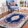 image:imageSAFAVIEH Area Rug 8x10  Bellagio Collection  Large  Blue amp Pink Handmade Wool Medallion Design Ideal for Living Room Bedroom Office Dining Space BLG535MNavyIvory