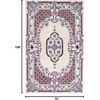 image:imageSAFAVIEH Area Rug 8x10  Bellagio Collection  Large  Blue amp Pink Handmade Wool Medallion Design Ideal for Living Room Bedroom Office Dining Space BLG535MIvory