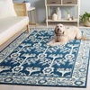 image:imageSAFAVIEH Area Rug 8x10  Earthly Treasure Collection  Large  Ivory amp Grey Handmade Wool Ideal for Living Room Bedroom Dining Space ET215FNavyIvory
