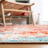 image:imageSAFAVIEH Bahia Collection Area Rug  55 x 77 Light Blue amp Red Boho Overdyed Design NonShedding amp Easy Care Machine Washable Ideal for High Traffic Areas in Living Room Bedroom BAH164JLight BlueRed