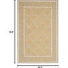 image:imageSAFAVIEH Chelsea Collection Runner Rug  26 x 8 Ivory amp Light Green HandHooked French Country Wool Ideal for High Traffic Areas in Living Room Bedroom HK230BYellowGrey